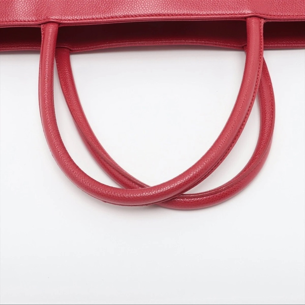 CHANEL Caviar Red Tote Bag - Picture 8 of 14
